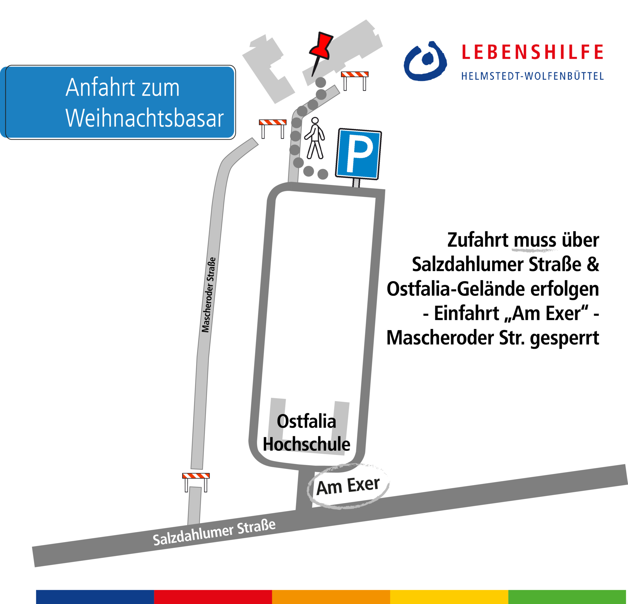 Dauerbaustelle Wie komme ich zum Basar nach Wolfenbüttel Lebenshilfe HelmstedtWolfenbüttel